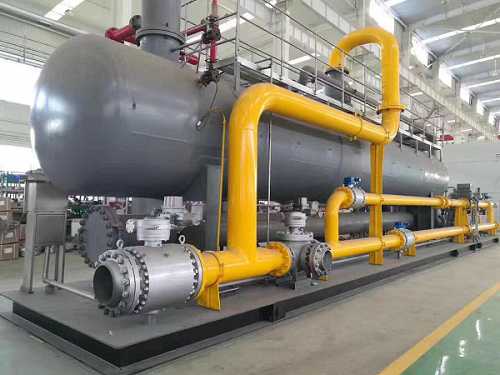 该100万方天然气一体化集气撬是航天泵阀自主研发的天然气处理撬装